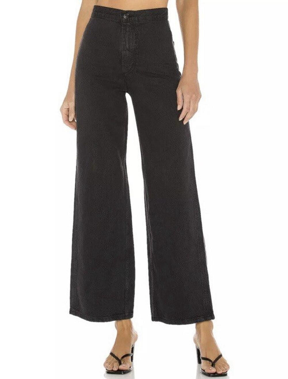 Levi’s Wellthread Ribcage Wide Leg Jeans Hemp Black Wash Women’s 26x30 High Rise